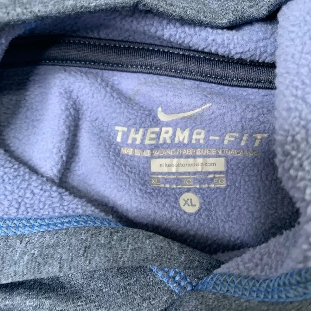 Nike Hoodie Mens XL Extra Large Chalkboard Therma Fit Fleece Lined Sweatshirt